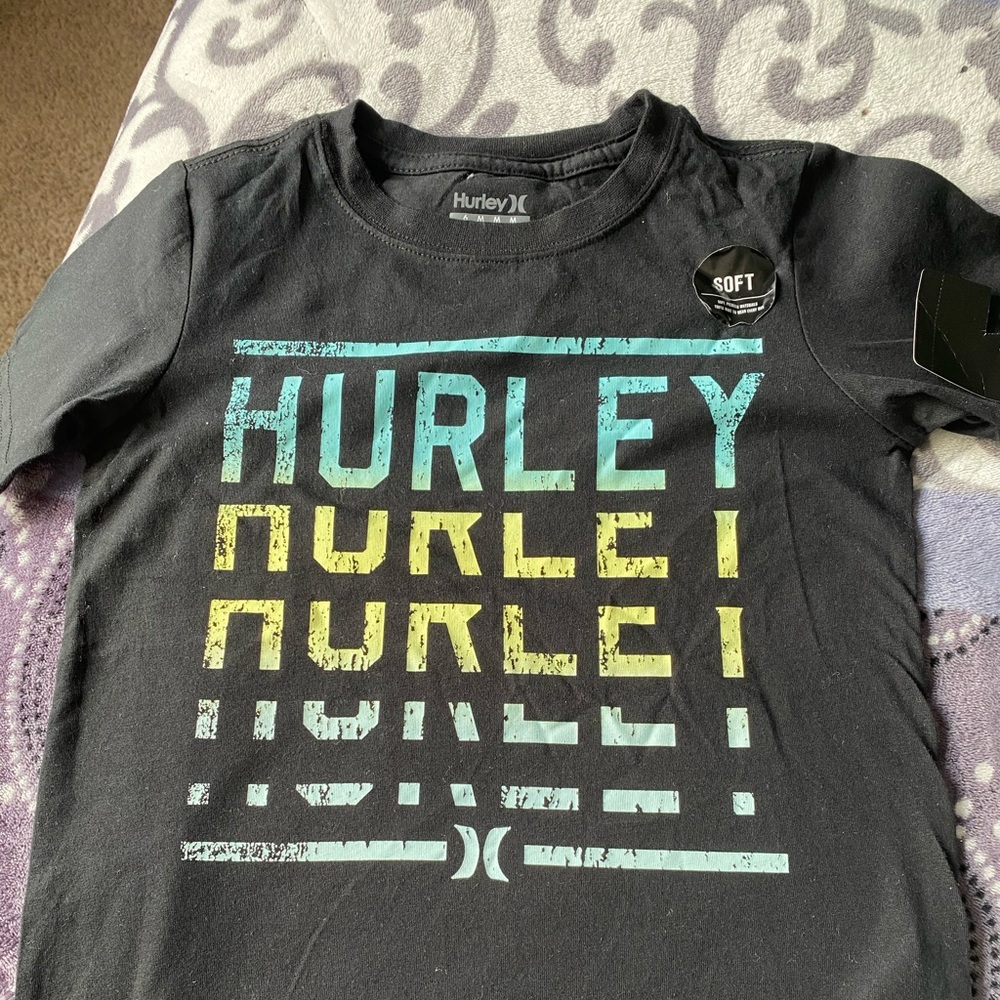 Boys black Hurley short sleeve shirt